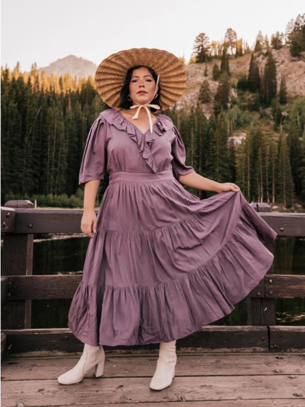 JessaKae Gemma Dress 1X – Elegant Purple Statement Dress